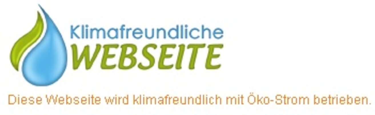 Logo klimafreundliche Webseite Logo klimafreundliche Webseite